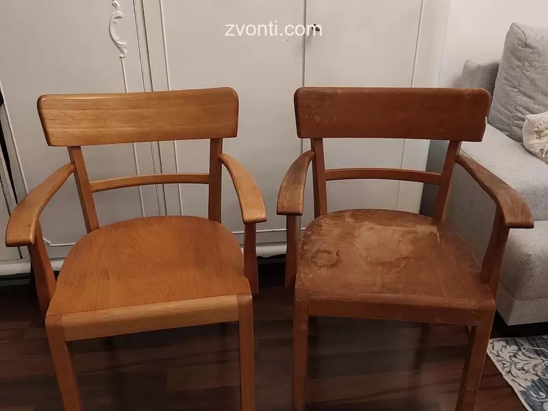Krzesła drewniane, vintage - 4/7